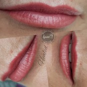 Перманентный макияж губ, после заживления