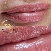 Перманентный макияж губ, после заживления